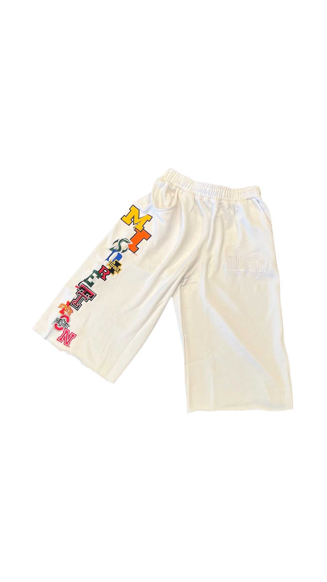 ‘MISDIRECTION’ ~ White College Jorts