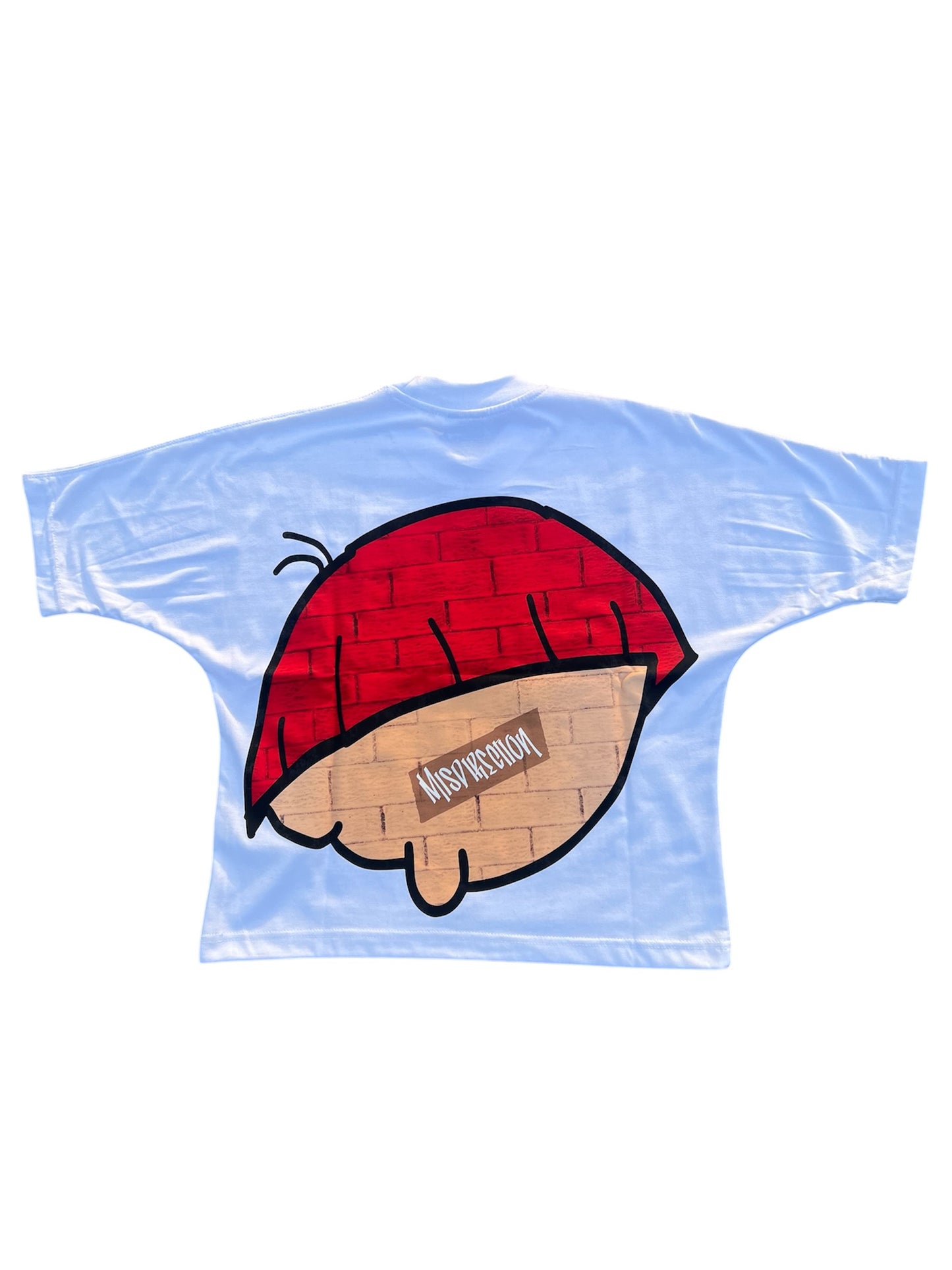 "BORED" WALLY TEE - Red