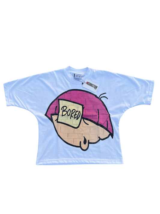 "BORED" WALLY TEE - Pink