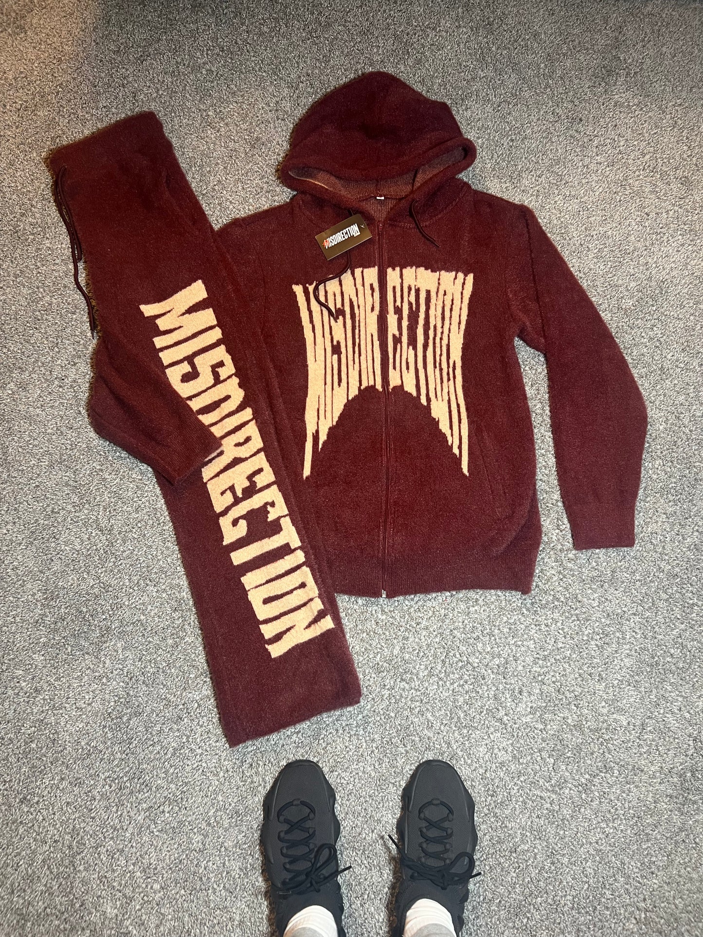"Self Love Is The Best Love" Flare Set - Burgundy